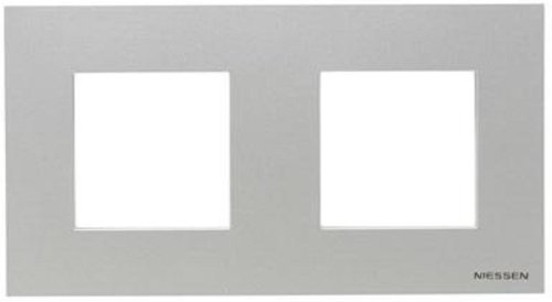 Рамка универсальная ABB Niessen Zenit 2-м. 4 мод. N2272 PL серебро картинка